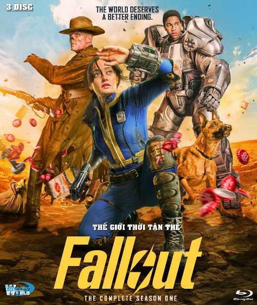 B6080.Fallout S01 2024  THẾ GIỚI THỜI TẬN THẾ 2D25G  (DTS-HD MA 7.1)  3DISC